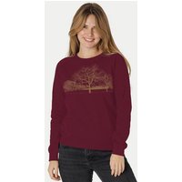 Peaces.bio - handbedruckte Biomode Damen Sweatshirt Landscape