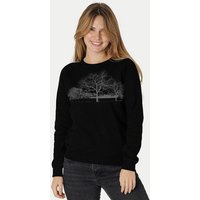 Peaces.bio - handbedruckte Biomode Damen Sweatshirt Landscape