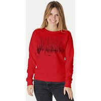 Peaces.bio - handbedruckte Biomode Damen Sweatshirt Woodland