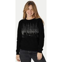 Peaces.bio - handbedruckte Biomode Damen Sweatshirt Woodland