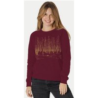 Peaces.bio - handbedruckte Biomode Damen Sweatshirt Woodland