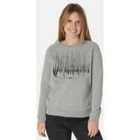 Peaces.bio - handbedruckte Biomode Damen Sweatshirt Woodland
