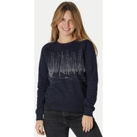 Peaces.bio - handbedruckte Biomode Damen Sweatshirt Woodland
