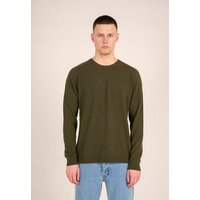 KnowledgeCotton Apparel Strickpullover - Basic O-Neck Knit - aus Bio-Wolle