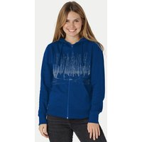Peaces.bio - handbedruckte Biomode Zip-Hoodie Woodland Damen