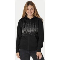 Peaces.bio - handbedruckte Biomode Zip-Hoodie Woodland Damen