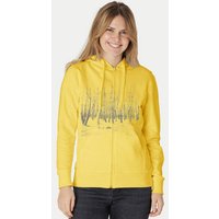 Peaces.bio - handbedruckte Biomode Zip-Hoodie Woodland Damen