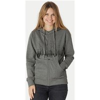 Peaces.bio - handbedruckte Biomode Zip-Hoodie Woodland Damen