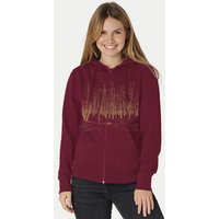 Peaces.bio - handbedruckte Biomode Zip-Hoodie Woodland Damen