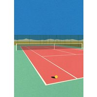 Photocircle Poster / Leinwandbild - Tennis Court In The Desert