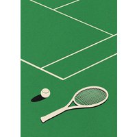 Photocircle Poster / Leinwandbild - Lawn Tennis Club