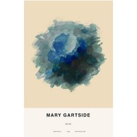 Photocircle Poster / Leinwandbild - Mary Gartside: Blau