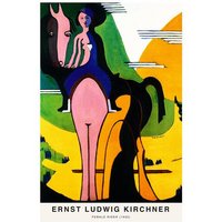 Photocircle Poster / Leinwandbild - Ernst Ludwig Kirchner: Reiterin