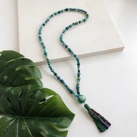 Worldfinds Kantha Tassel Necklace