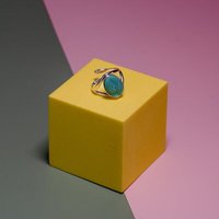 Himal Hemp VULVA GEMS Ring Gr. 52-58 aus 925 Sterling Silber mit biologisch abbaubarem 3D-Druck (Schmuck)