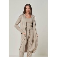 YOU LOOK PERFECT 100% Merino langer Cardigan mit Taschen "Blossom"