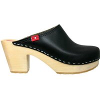 Klox New York - High Heel Holzclog mit pflanzlich gegerbtem Leder