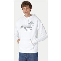 Peaces.bio - handbedruckte Biomode Bio-Herren-Kapuzensweater Horsepower