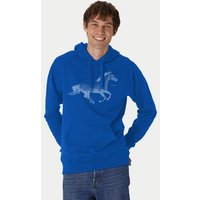 Peaces.bio - handbedruckte Biomode Bio-Herren-Kapuzensweater Horsepower