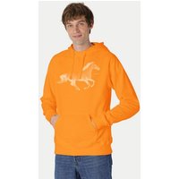 Peaces.bio - handbedruckte Biomode Bio-Herren-Kapuzensweater Horsepower