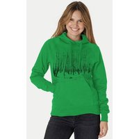 Peaces.bio - handbedruckte Biomode Damen Hoodie Woodland