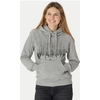 Peaces.bio - handbedruckte Biomode Damen Hoodie Woodland