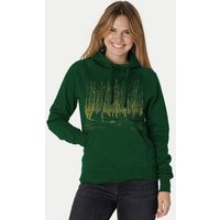 Peaces.bio - handbedruckte Biomode Damen Hoodie Woodland