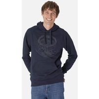 Peaces.bio - handbedruckte Biomode Bio-Herren-Kapuzensweater "Weltenesche"