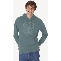 Peaces.bio - handbedruckte Biomode Bio-Herren-Kapuzensweater "Weltenesche"