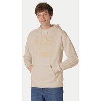 Peaces.bio - handbedruckte Biomode Bio-Herren-Kapuzensweater "Weltenesche"
