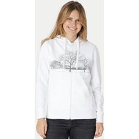 Peaces.bio - handbedruckte Biomode Zip-Hoodie Landscape Damen