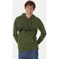 Peaces.bio - handbedruckte Biomode Hoodie Woodland Herren