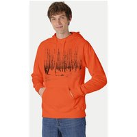 Peaces.bio - handbedruckte Biomode Hoodie Woodland Herren