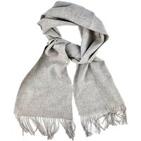Bruno Barella Winter Schal aus Wolle Natur mit Fransen
