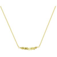 Eppi Goldener Choker mit ungeschliffenen gelben Diamanten Inaku