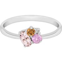 Eppi Cluster-Ring mit Morganit, Saphir, Citrin und Diamant Bluma