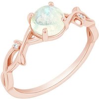 Eppi Romantischer Ring mit Mondstein und Diamanten Makena