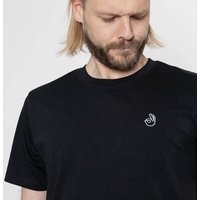Fyngers Unisex T-Shirt aus Biobaumwolle - Modell OK mit gestickter Veredelung