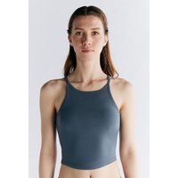 Leela Cotton Damen Crop Tops Bio-Baumwolle mit integriertem Bustier Sport BH