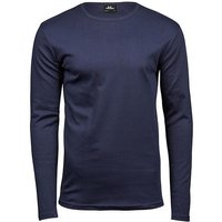 TeeJays Herren Langarm Shirt Taillierter Schnitt geschnitten Rundhals Bio - Baumwolle bis 3XL