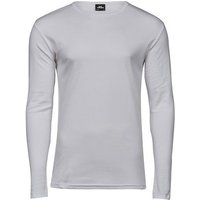 TeeJays Herren Langarm Shirt Taillierter Schnitt geschnitten Rundhals Bio - Baumwolle bis 3XL