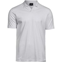 TeeJays Stretch Herren Polo Shirt Kurzarm V - Ausschnitt Bio - Baumwolle