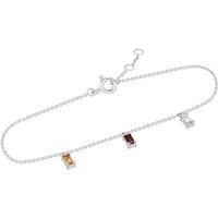 Eppi Goldenes Armband mit Citrin, Granat und Saphir Abram