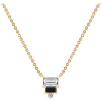 Eppi Kette mit Anhänger mit einem Moissanit und Salt and Pepper Diamanten Ivano
