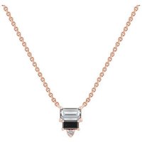 Eppi Kette mit Anhänger mit einem Moissanit und Salt and Pepper Diamanten Ivano