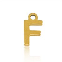 ELEKTROPULLI Super Feine Glieder Kette in 3 Längen mit Initial Anhänger (ca. 9 x 5mm)