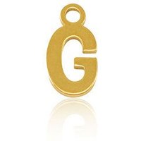 ELEKTROPULLI Super Feine Glieder Kette in 3 Längen mit Initial Anhänger (ca. 9 x 5mm)