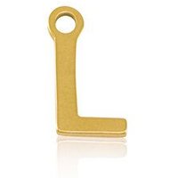 ELEKTROPULLI Super Feine Glieder Kette in 3 Längen mit Initial Anhänger (ca. 9 x 5mm)