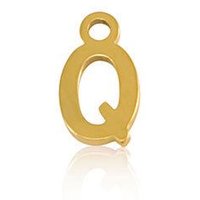 ELEKTROPULLI Super Feine Glieder Kette in 3 Längen mit Initial Anhänger (ca. 9 x 5mm)