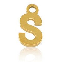 ELEKTROPULLI Super Feine Glieder Kette in 3 Längen mit Initial Anhänger (ca. 9 x 5mm)